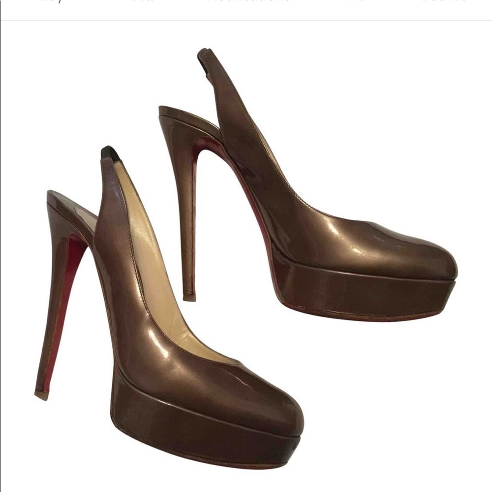 Patent leather bronze Christian Louboutin